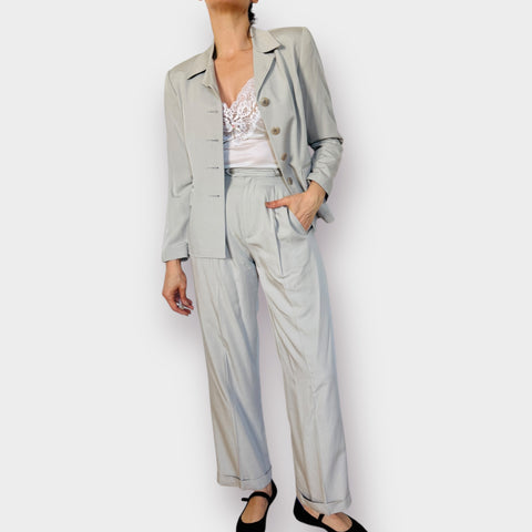 90s B. Moss Gray Pants Suit Size S