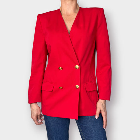 80s Pendleton Red Double Breasted Blazer