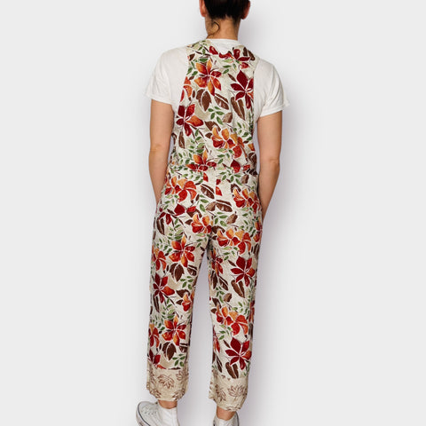 90s White Stag Leaf Overalls Size S/M