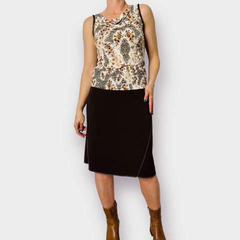 Y2K Max Studio Brown Skirt