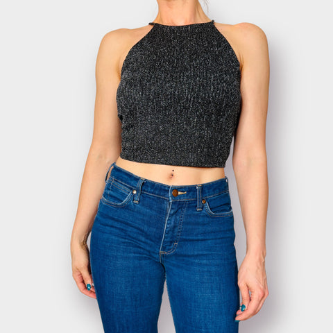 90s Sparkle Cross Back Tank Size M