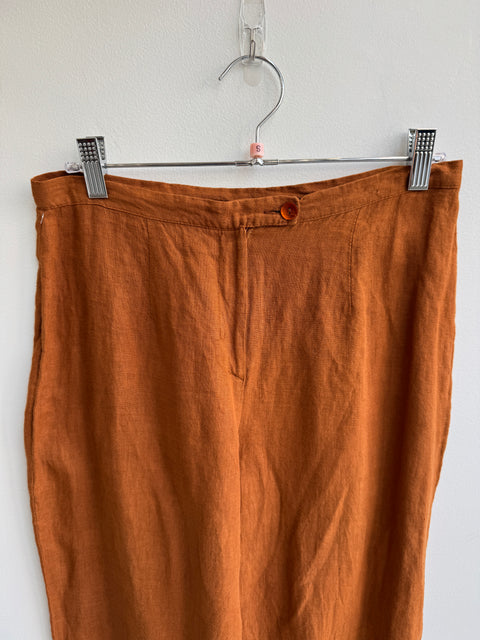 00s Copper Linen Pants Size S