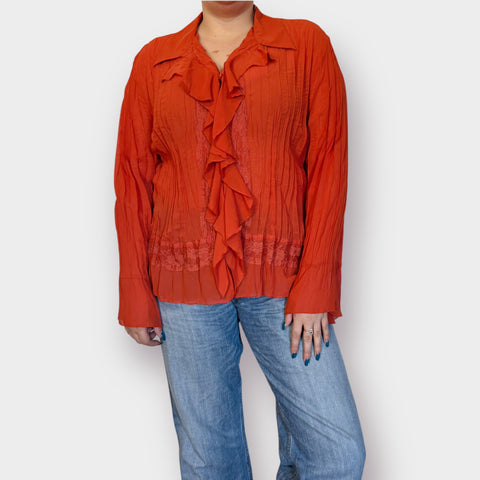 Y2K Clothing Co Orange Blouse Size 2X