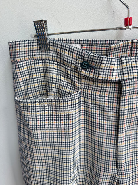 70s Sansabelt Plaid Trousers Size 36