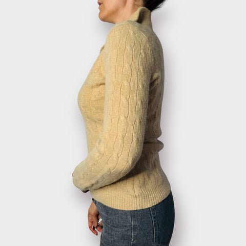 Ralph Lauren for Oprah Sand Cashmere Sweater Size M