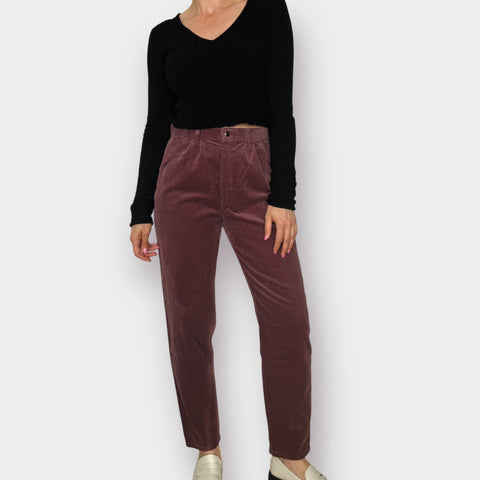 90s Pizzazz Mauve Corduroy Pants