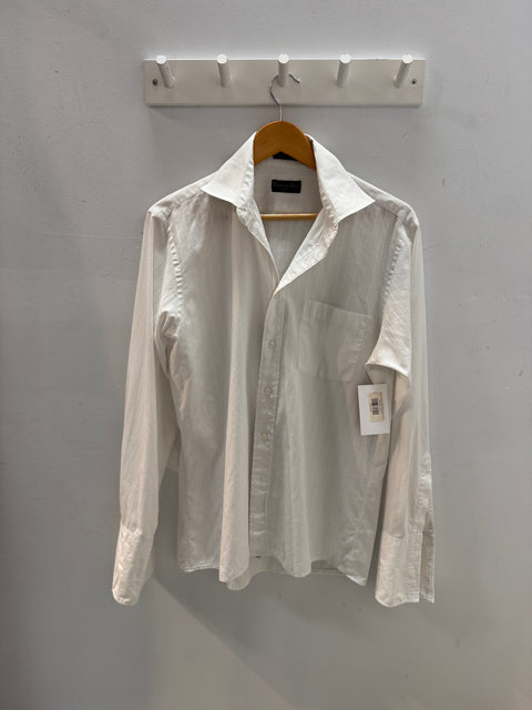 90s Christian Dior White Button Front