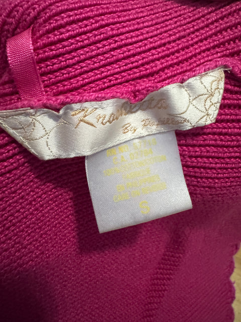 90s Kroshetta Pink Sweater Tank Size S