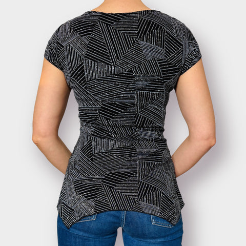 90s MSK black sparkle top Size M