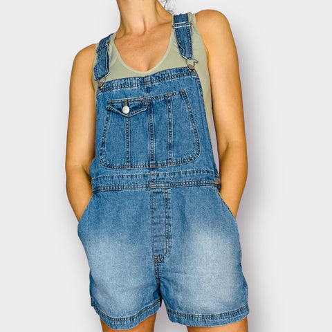 Y2K Sandblast Wash Shortalls