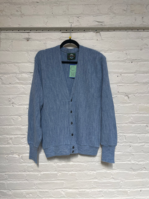 80s Jantzen Blue Cardigan Size M