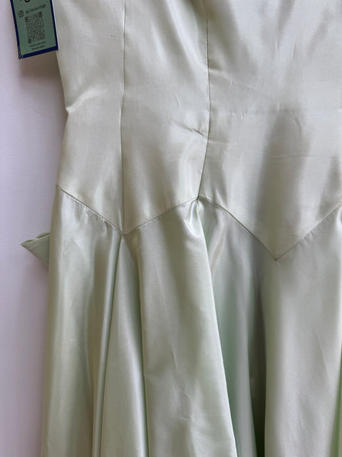 50s Celery Green Formal Dress