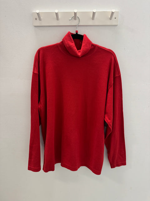 90s Structure Red Turtleneck size L