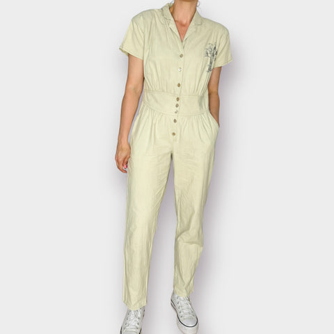 80s Khaki Jumpsuit