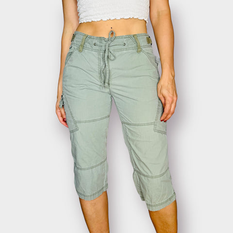 Y2K Faded Glory Olive Capris