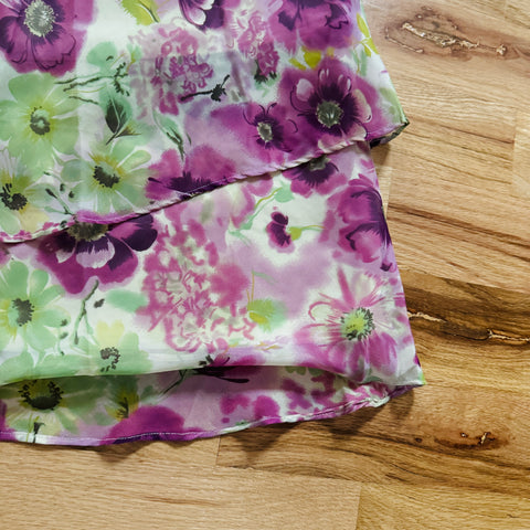 Y2K KSL floral skirt