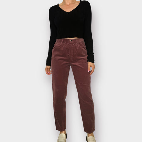 90s Pizzazz Mauve Corduroy Pants