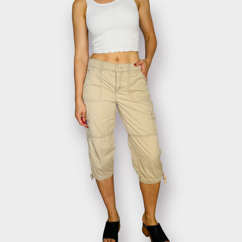 Capri Pants St John's Bay Womens Khaki Pants John's Bay Womens Capris Khakis Pants Casual Cotton Blend Sz RN93677 A11