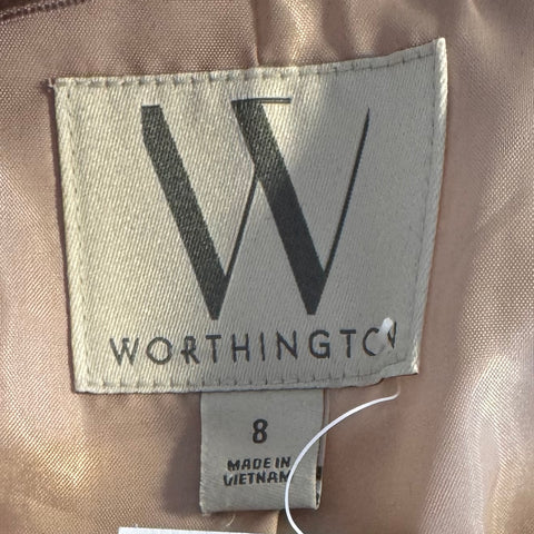 Y2K Worthington Pink Plaid Crop Blazer Size 8
