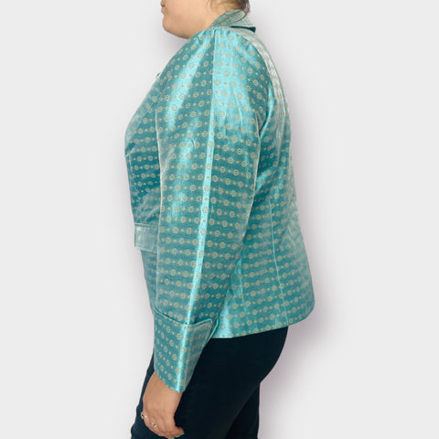 Victor Costa Teal Blazer Jacket