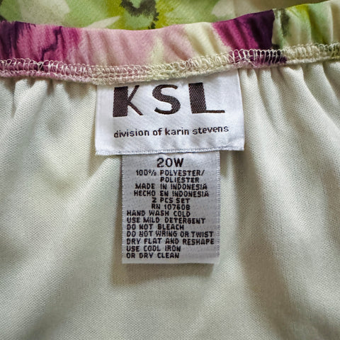 Y2K KSL floral skirt