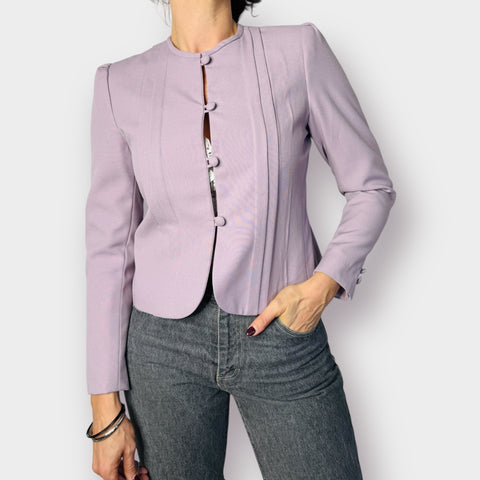 90s Sasson Lavender Crop Blazer Size M