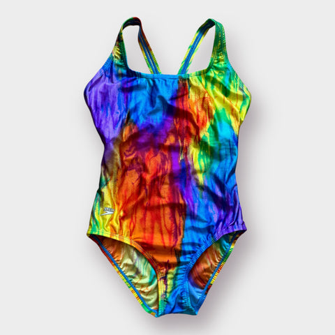 Y2K Speedo Rainbow Swimsuit