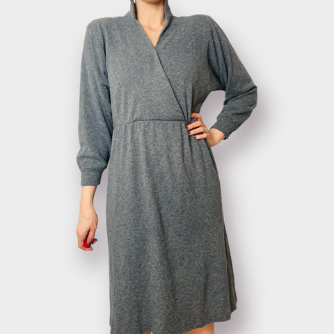 80s Willi of California Gray Sweater Dress Size S – CRITERIA VINTAGE 80s Willi of California Gray Sweater Dress Size S – CRITERIA VINTAGE