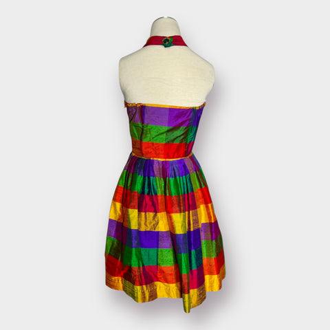 90s Liz Claiborne Rainbow Dress