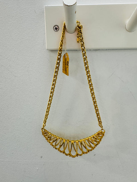 80s Gold statement necklace