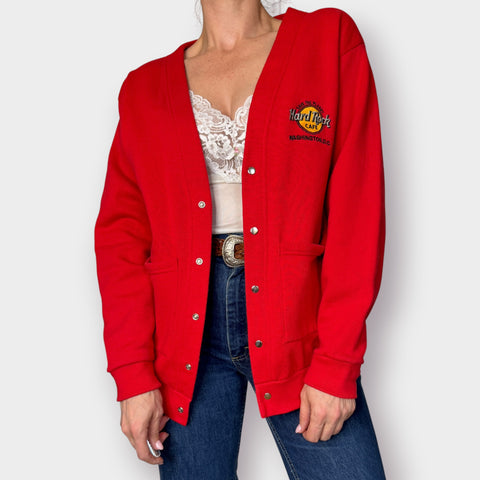 90d Santee Sweats Hard Rock Cardigan Size M
