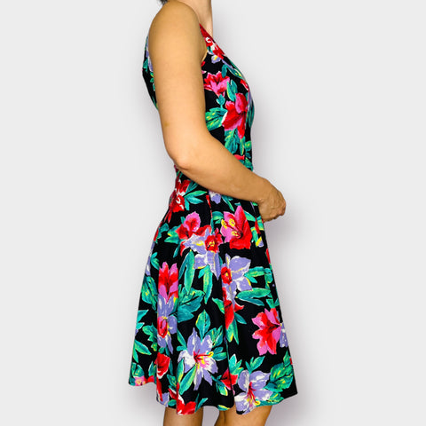 90s D.B.A.-L.A. Floral Party Dress