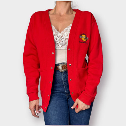 90d Santee Sweats Hard Rock Cardigan Size M