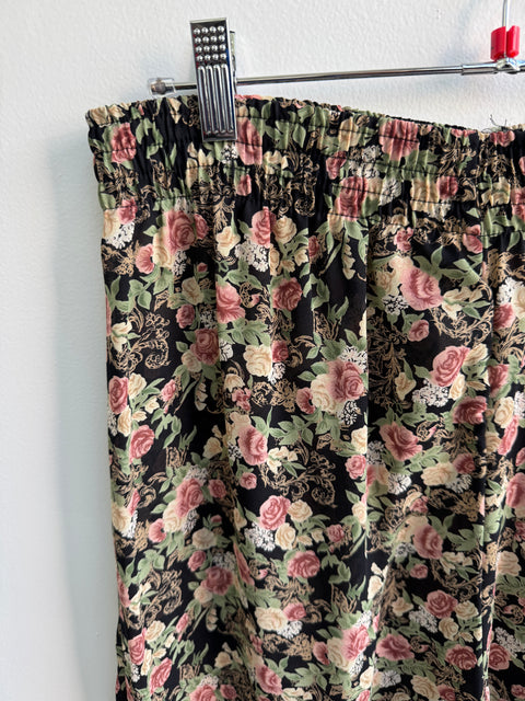 90s Anxiety Floral Wide Leg Pants Size L