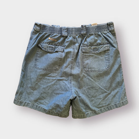 90s Weekends Chambray Cargo Shorts Size 34