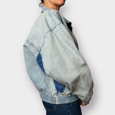 80s Levi’s Denim Bomber Jacket Size XL