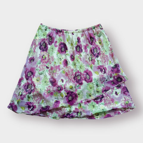 Y2K KSL floral skirt