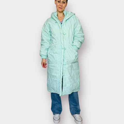 80s Sportables Aqua Teal Down Puffer Coat