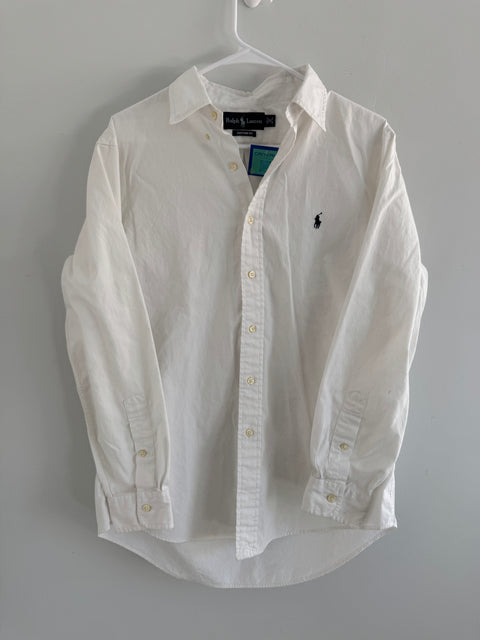 Ralph Lauren White Button Front