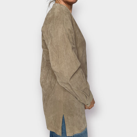 90s Style & Co Collection Suede Top Size M
