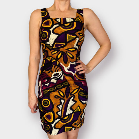 90s Scarlett abstract pattern Dress Size S