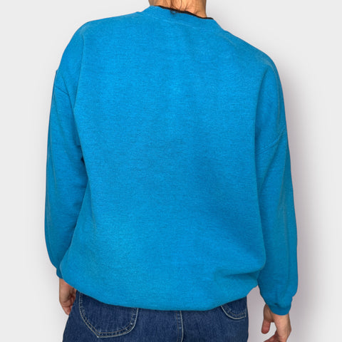 90s PFI Fashions Inc Teak Crewneck with Black Jeweled Leaves Size L