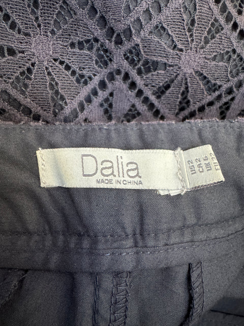 00s Dalia Black Lace Shorts Size XS