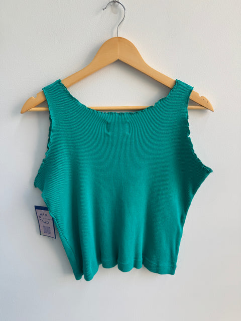 90s Stefano Teal Tank Size XL