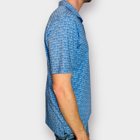 Peter Millar Blue Car Polo Size L