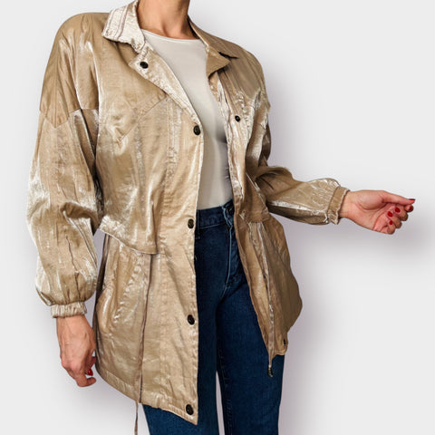 90s Braetan Tan Iridescent Jacket Size L