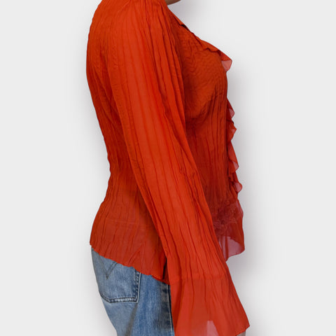 Y2K Clothing Co Orange Blouse Size 2X