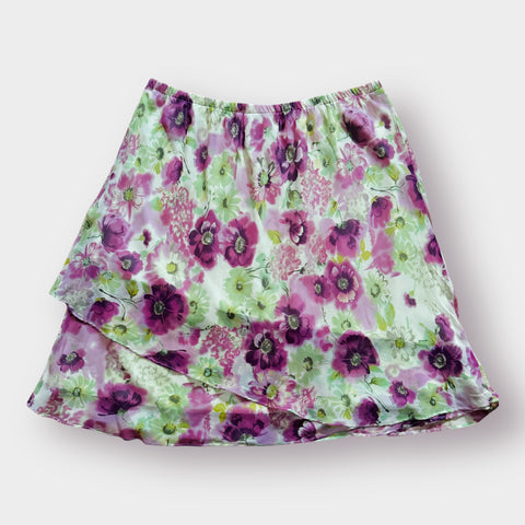 Y2K KSL floral skirt