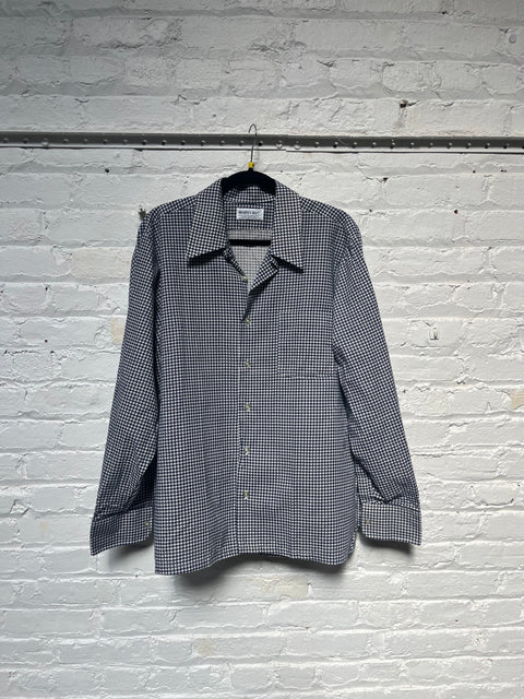 70s murphy’s mart navy houndstooth top Size L