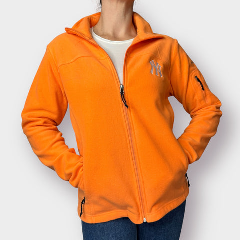 Columbia Orange Yankees Fleece Zipup Size L